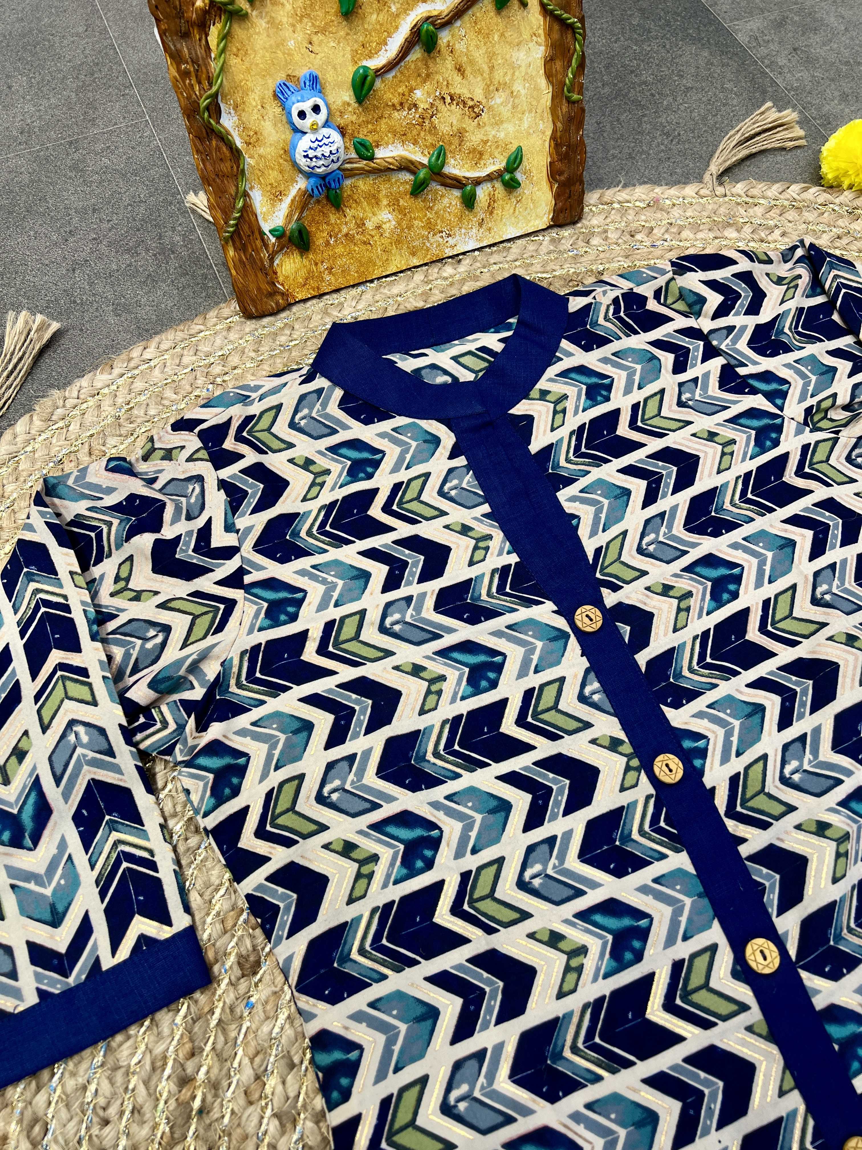 YNF COTTON KESH247 625 KURTI WHOLESALE PRINTED COTTON COLLAR NECK KURTI MANUFACTURER- Kapda Export