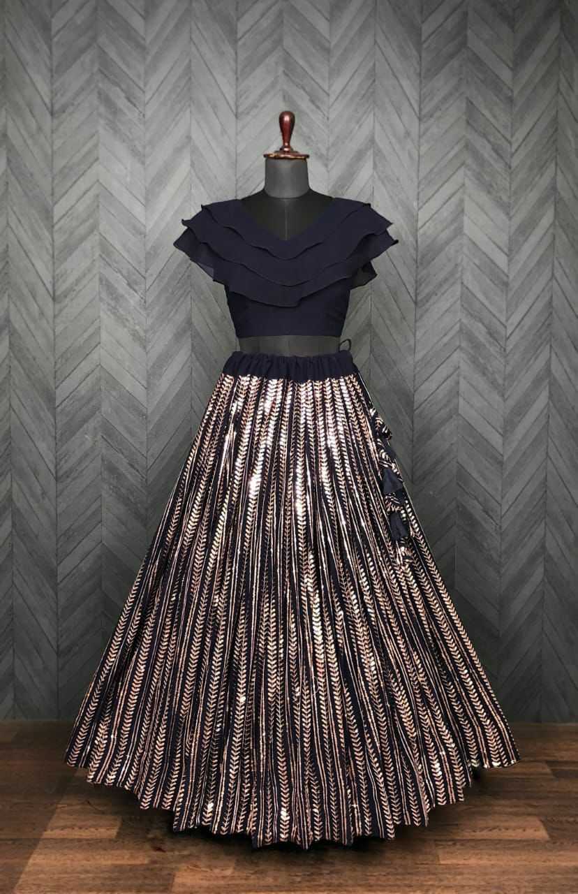 Ynf Faux Blooming KESH132 7030 Lehengas Wholesale Designer Lehenga Sequins Lehenga Layered Lehenga Manufacturer- Kapda Export