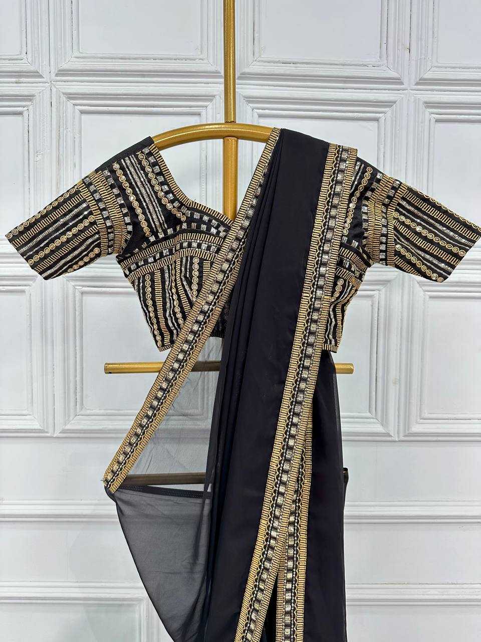 Ynf Faux Georgette KESH413 468 Bollywood Collections Wholesale Jannat Zubair Rahmani Manufacturer- Kapda Export