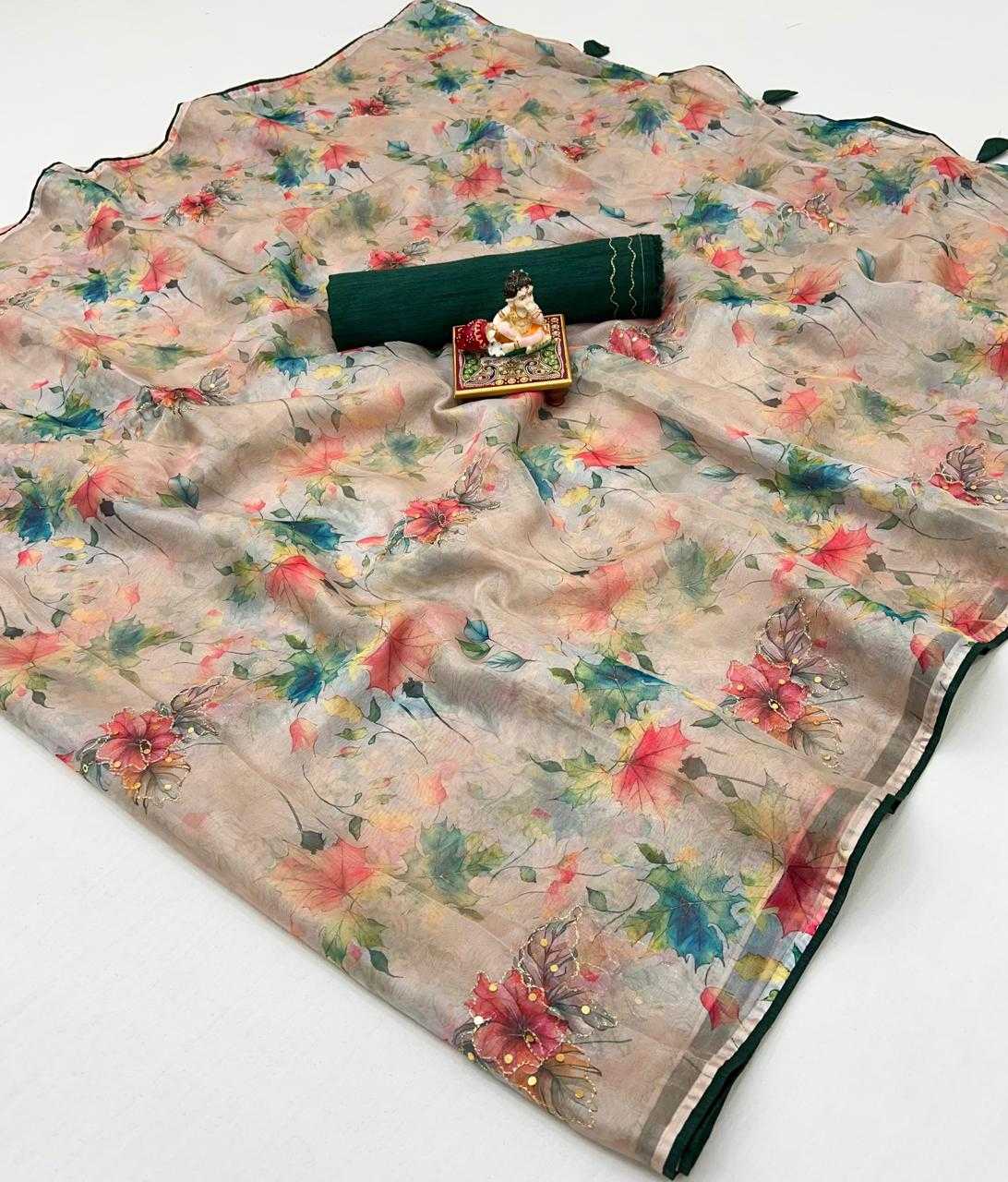 Ynf Kora Silk KESH263 SBI68 Silk Sarees Wholesale Kora Silk Sarees Printed Silk Saree Designer Silk Sarees Manufacturer- Kapda Export