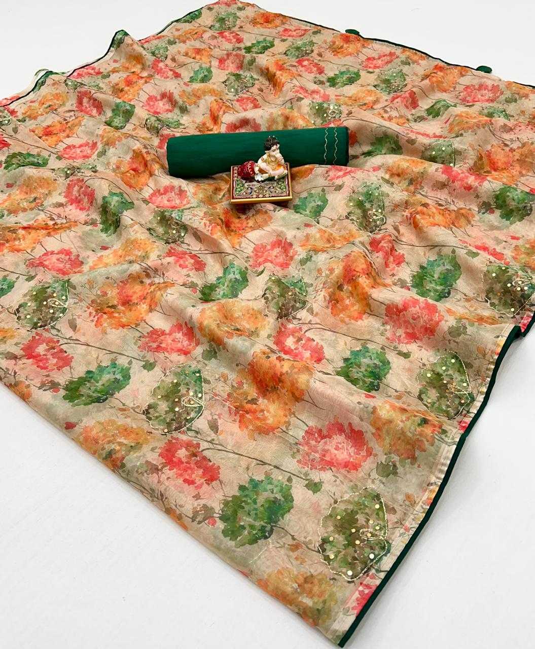 Ynf Kora Silk KESH263 SBI68 Silk Sarees Wholesale Kora Silk Sarees Printed Silk Saree Designer Silk Sarees Manufacturer- Kapda Export