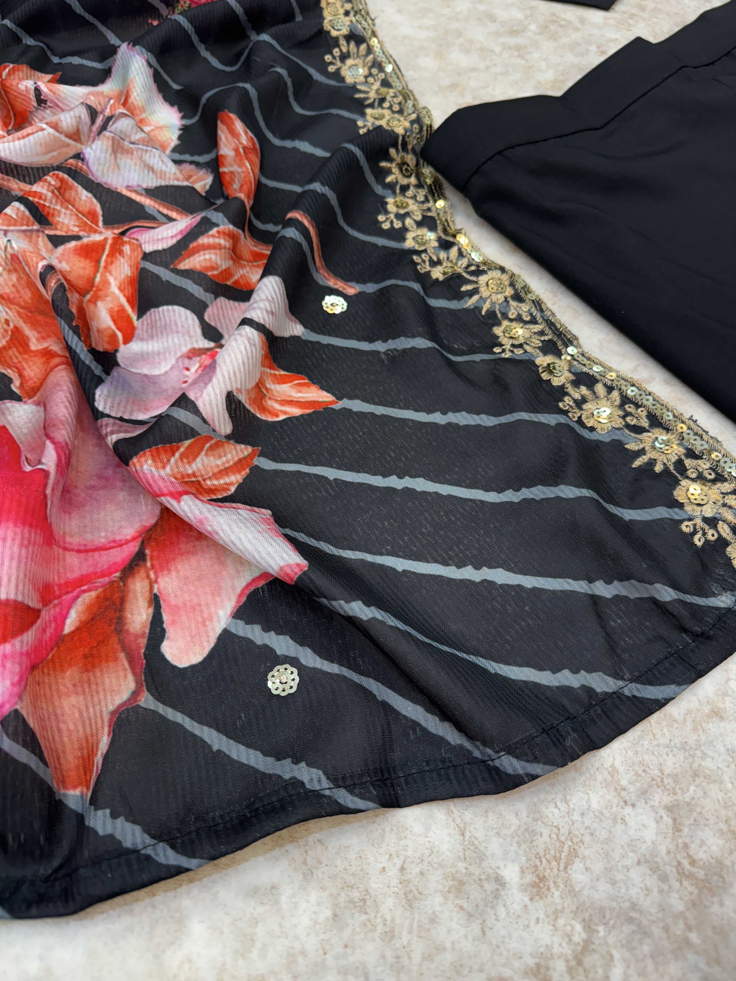 YNF MUSLIN KESH403 DBI02 SUITS & DRESSES WHOLESALE DESIGNER PRINTED FIT AND FLARE SUITS & DRESSES MANUFACTURER- Kapda Export