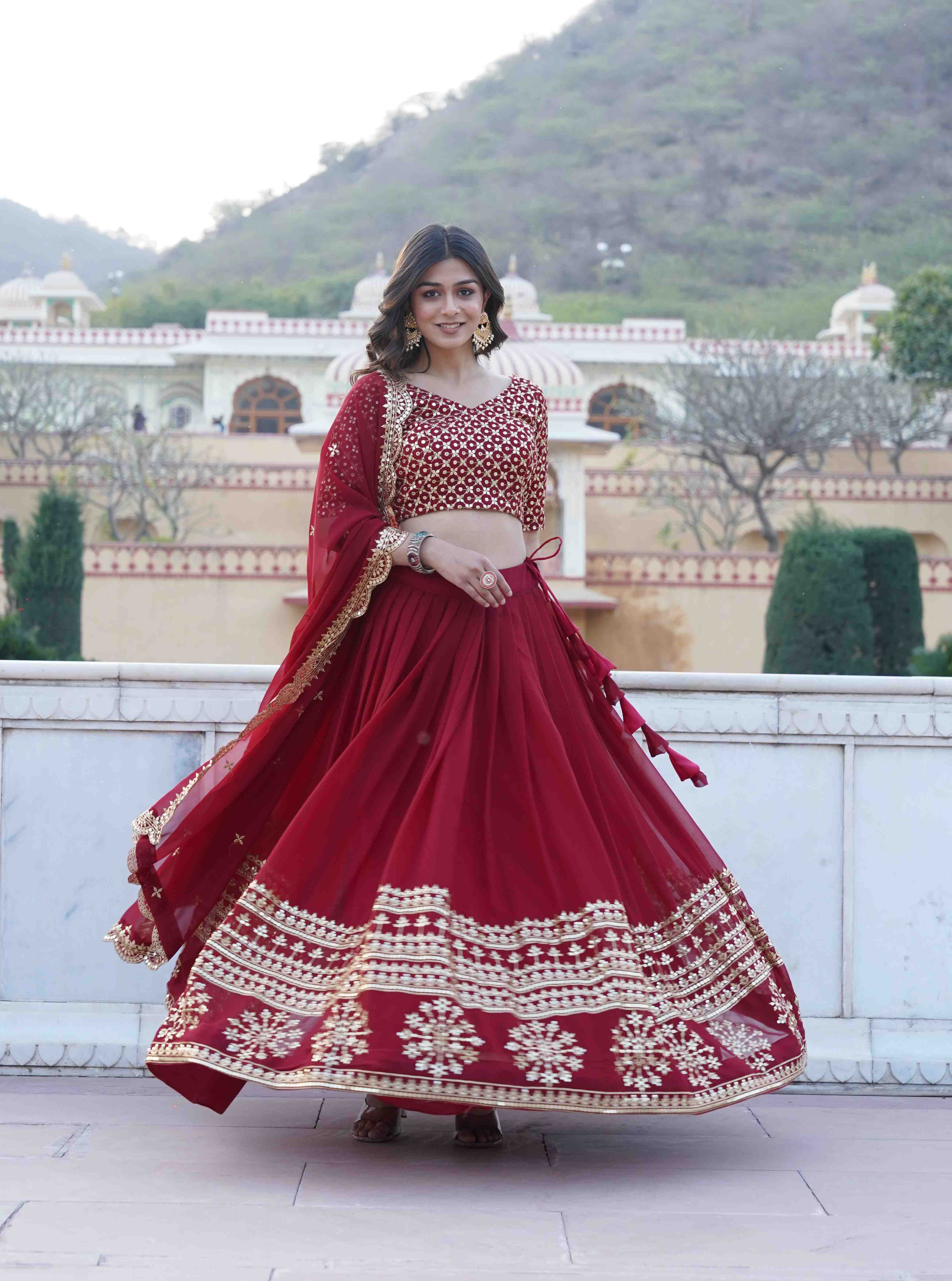 Ynf Organza KESH132 7094 Lehengas Wholesale Designer Lehenga Printed Lehenga Golden Lehenga Manufacturer- Kapda Export