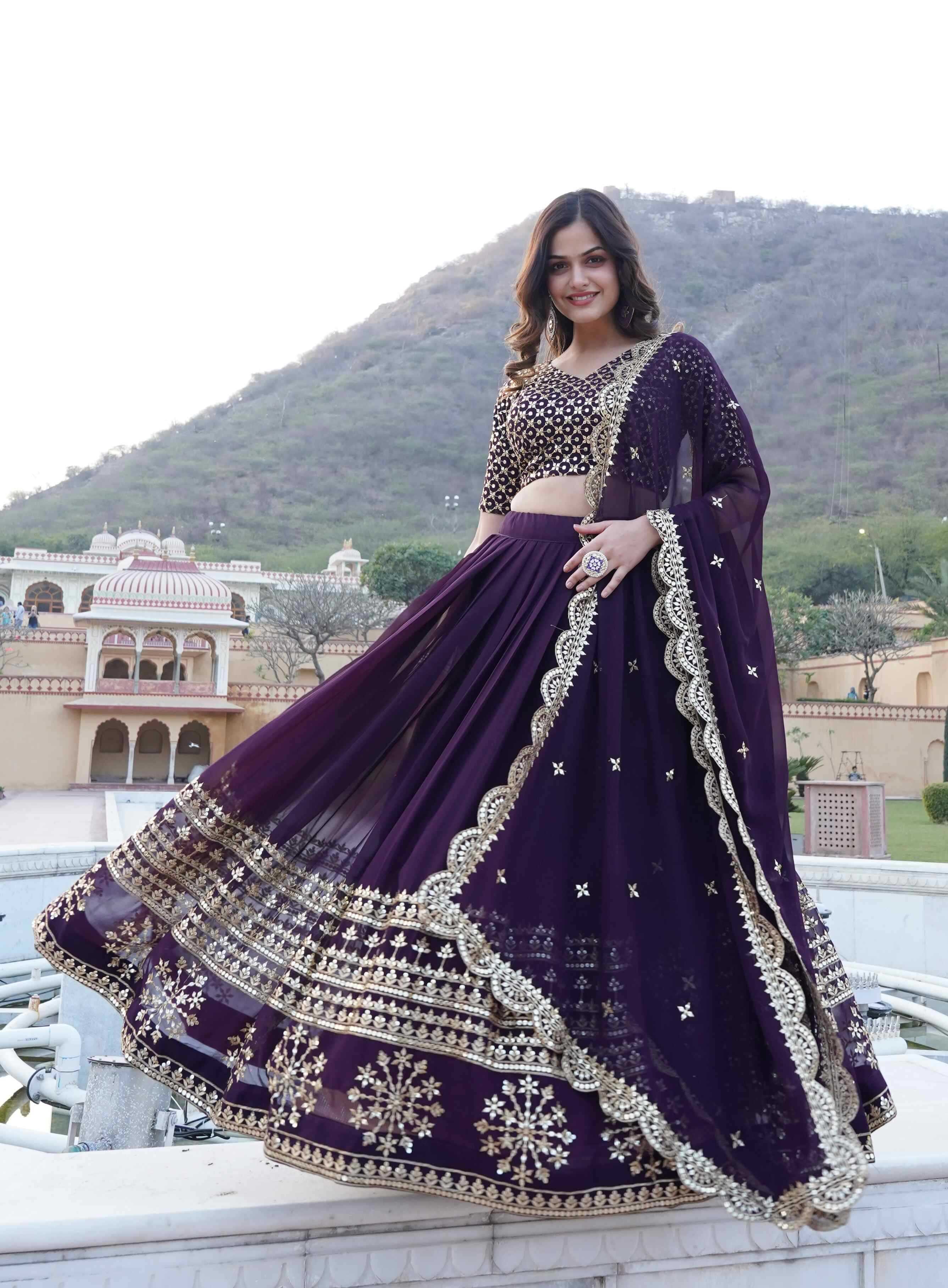 Ynf Organza KESH132 7094 Lehengas Wholesale Designer Lehenga Printed Lehenga Golden Lehenga Manufacturer- Kapda Export