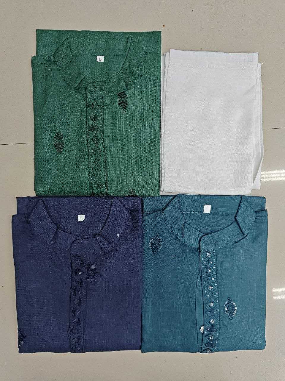 Ynf Pure Cotton KESH246 Couple Goal V-2 Couple Wear Wholesale Traditional Couple Attire Couple Kurta Pajama and Saree Sets Designer Ethnic Outfits for Couples Manufacturer- Kapda Export