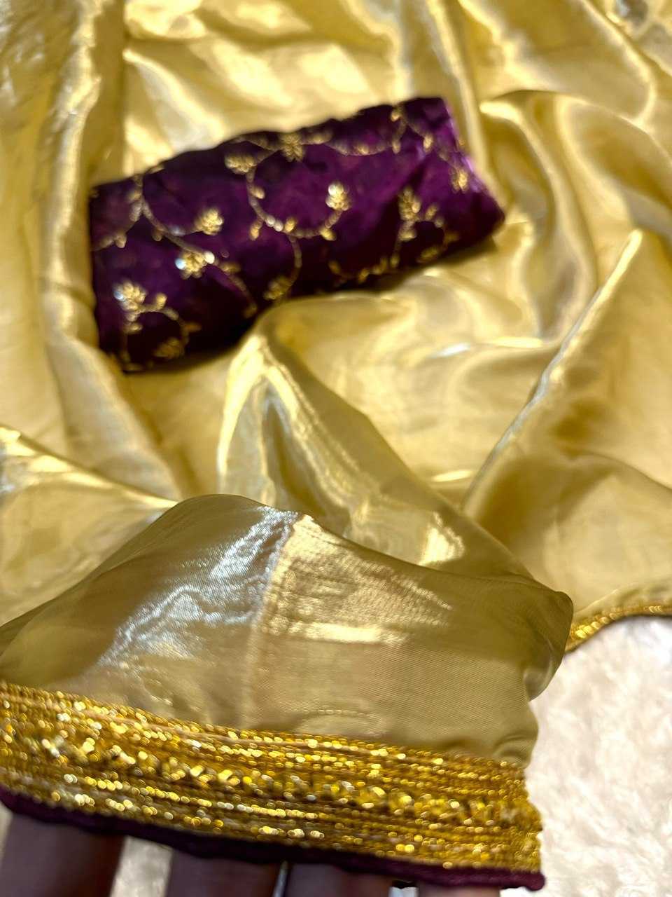 Ynf Tissue Silk KESH162 VRT08 Silk Sarees Wholesale Designer Silk Sarees Fancy Silk Sarees Golden Silk Sarees Manufacturer- Kapda Export