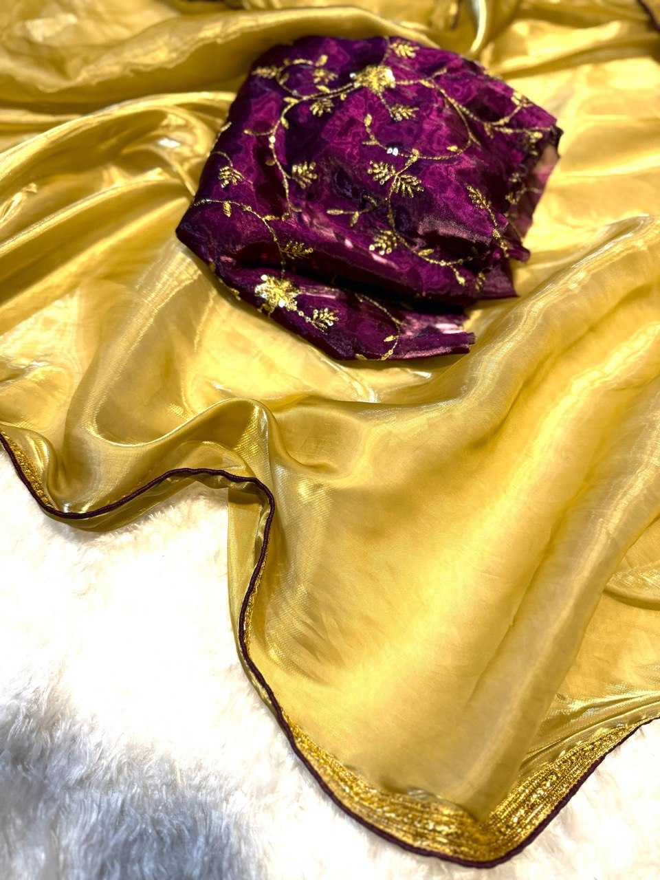 Ynf Tissue Silk KESH162 VRT08 Silk Sarees Wholesale Designer Silk Sarees Fancy Silk Sarees Golden Silk Sarees Manufacturer- Kapda Export