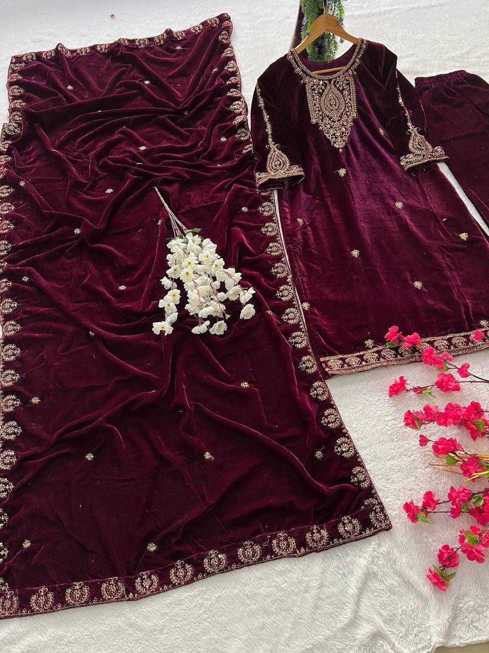 YNF VELVET  KESH399 3135 SUITS & DRESSES WHOLESAL EWEDDING EMBROIDERY  EID SUITS  MANUFACTURER- Kapda Export