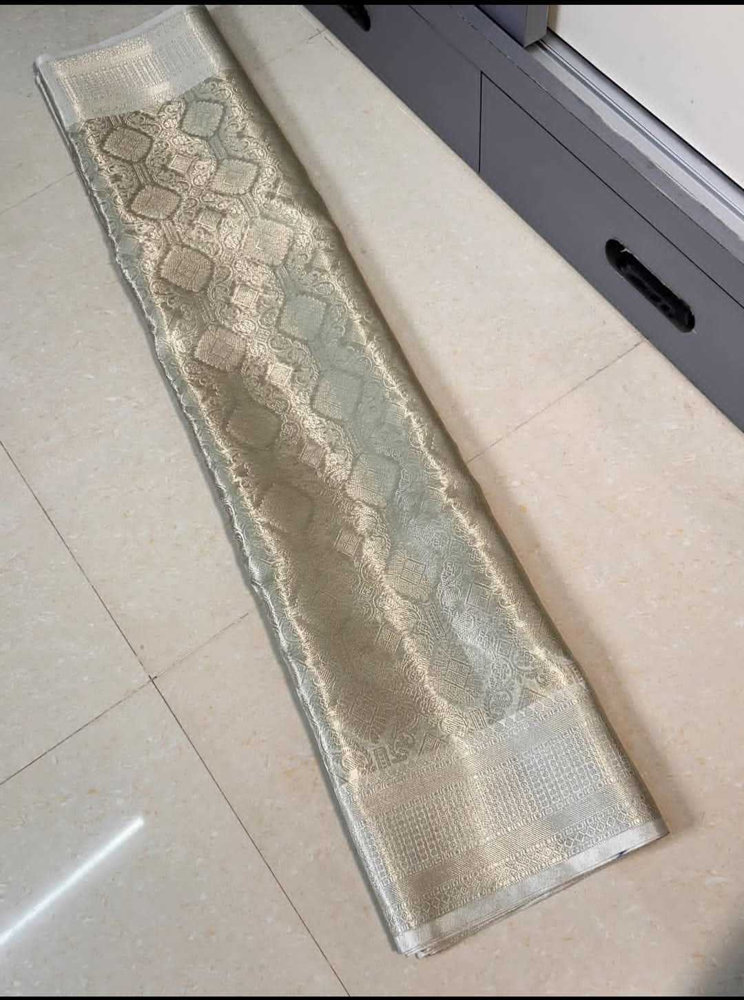 Ynf Banarasi Soft Silk KESH131 NAYANTHARA SILVER Bollywood Collections Wholesale Nayanthara Manufacturer- Kapda Export