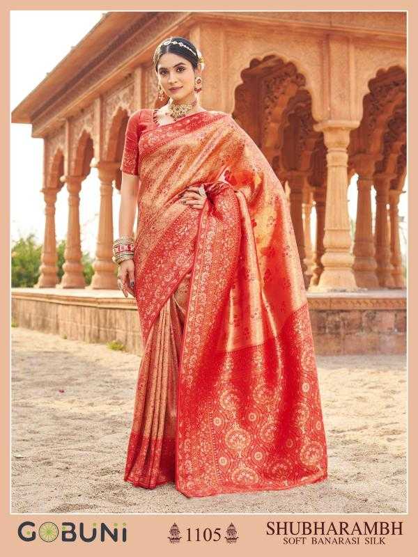 Ynf Banarasi Soft Silk KESH416 Gobuni-Shubharambh Silk Sarees Karwa Chauth Sarees Festive Collections Wholesale Banarasi Silk Sarees Traditional Silk Sarees Holi Collections Manufacturer- Kapda Export