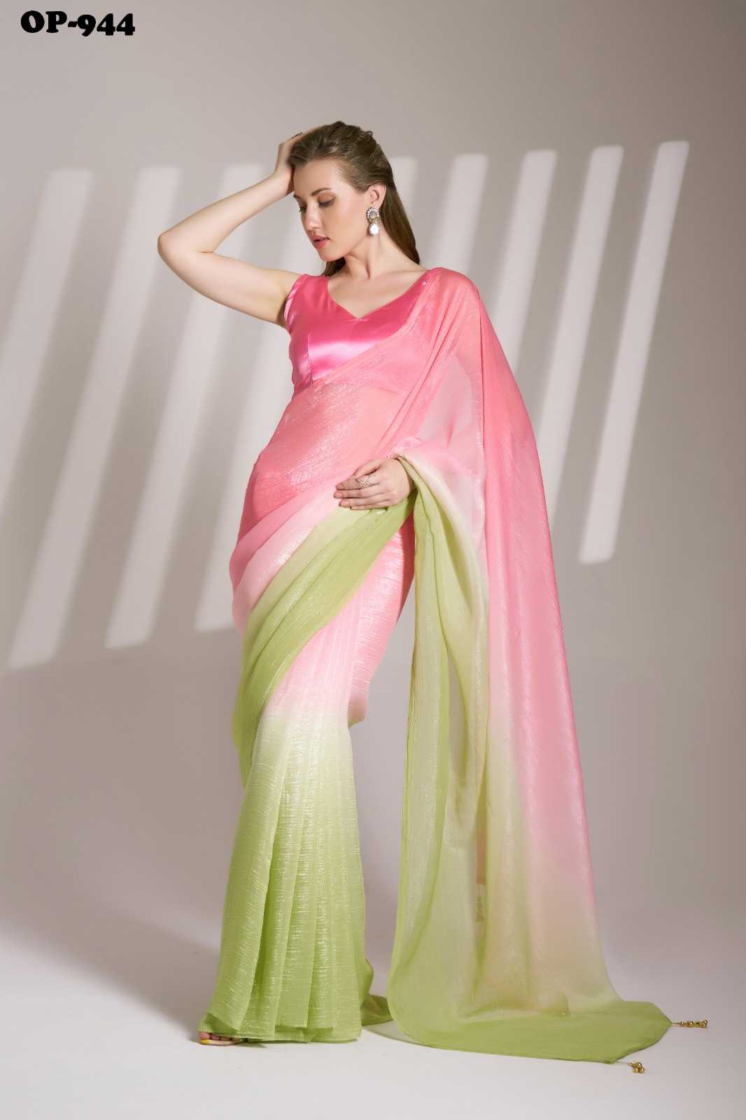 Ynf Chiffon Sarees Wholesale Designer Sarees Fancy Sarees Chikan Sarees Manufacturer- Kapda Export