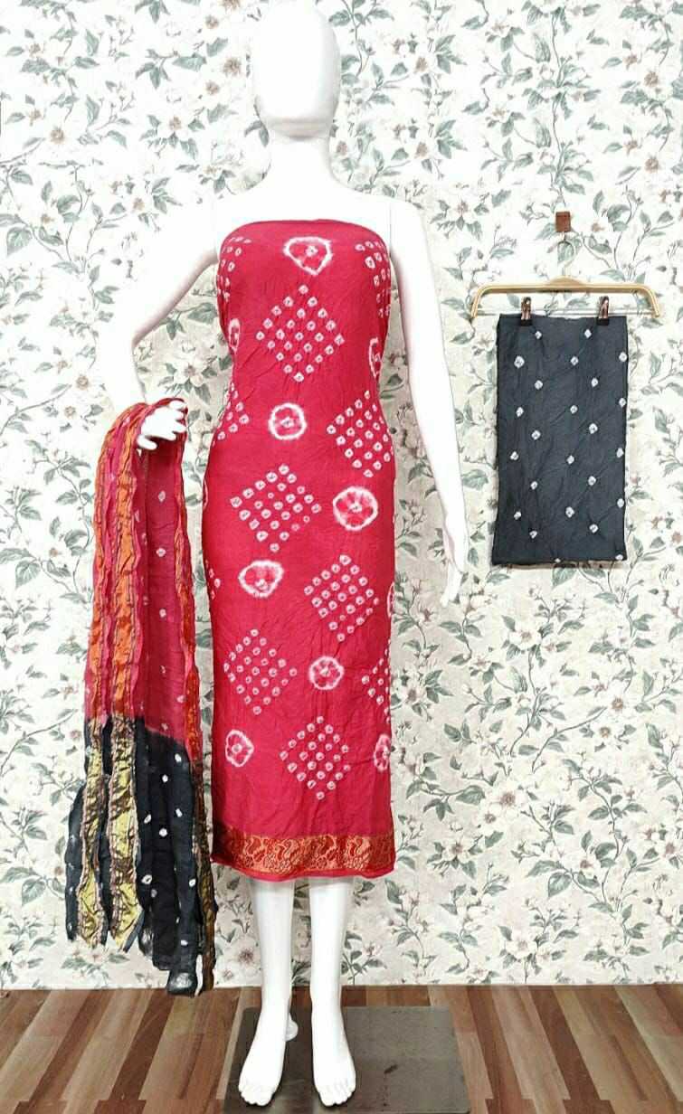 Ynf Cotton Bandhni KESH197 MUMTAZ Sarees Rakhi Collections Onam Sarees Wholesale Jacquard Saree Cotton Sarees Bandhani Sarees Manufacturer- Kapda Export