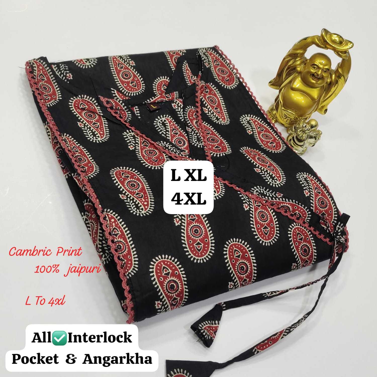 Ynf Cotton Cambric KESH418 Z 645 - 684 Kurti Wholesale Printed Kurtis V-Neck Kurtis Kurtis With Pockets Manufacturer- Kapda Export