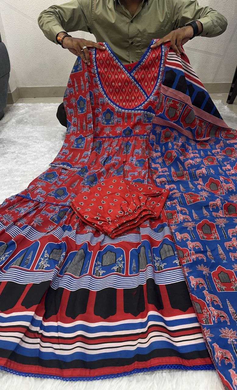 Ynf Cotton KESH352 KVD 14 Gowns Wholesale Printed Gowns Embroidery Gowns Plus Size Gowns Manufacturer- Kapda Export