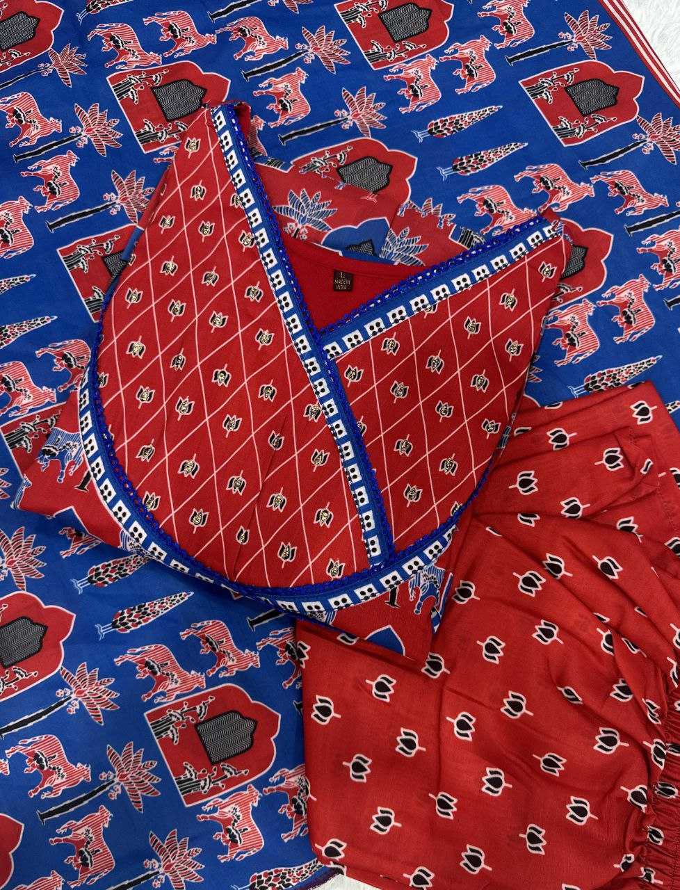 Ynf Cotton KESH352 KVD 14 Gowns Wholesale Printed Gowns Embroidery Gowns Plus Size Gowns Manufacturer- Kapda Export