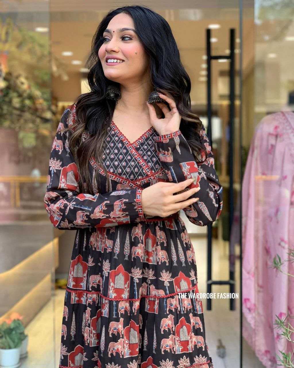 Ynf Cotton KESH352 KVD 14 Gowns Wholesale Printed Gowns Embroidery Gowns Plus Size Gowns Manufacturer- Kapda Export