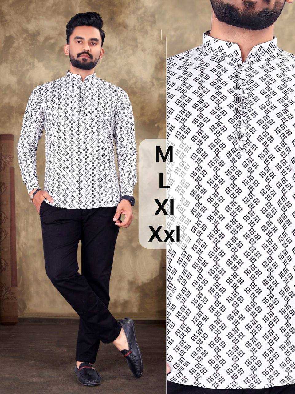 Ynf Cotton KESH358 SHE02 Mens Wear Diwali Collections Festive Collections Wholesale Mens Kurtas Men Cotton Kurta Men Short Kurta Manufacturer- Kapda Export