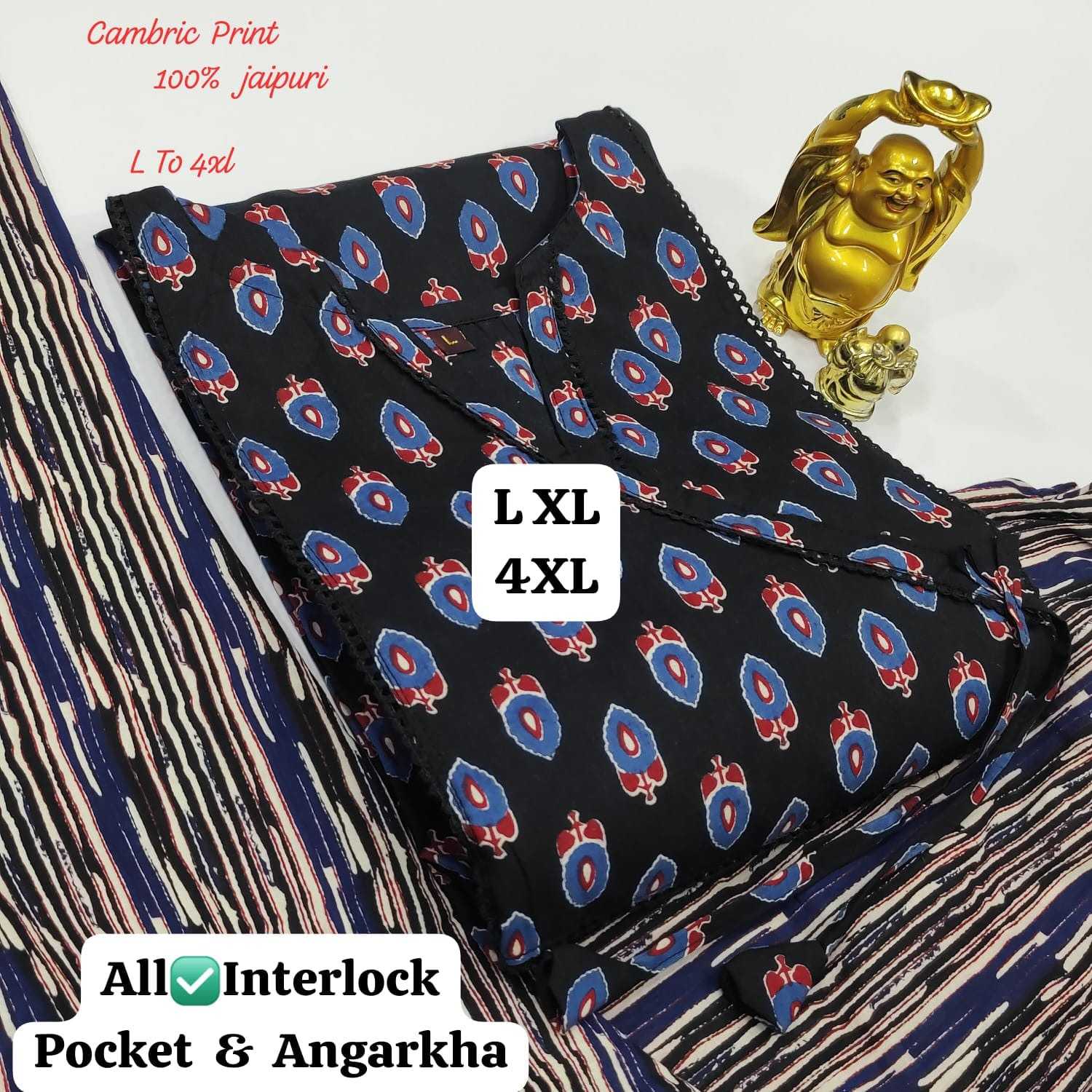 Ynf Cotton KESH418 D no 629 Kurti Wholesale Angrakha Kurtis Kurti With Pants Kurtis With Pockets Manufacturer- Kapda Export