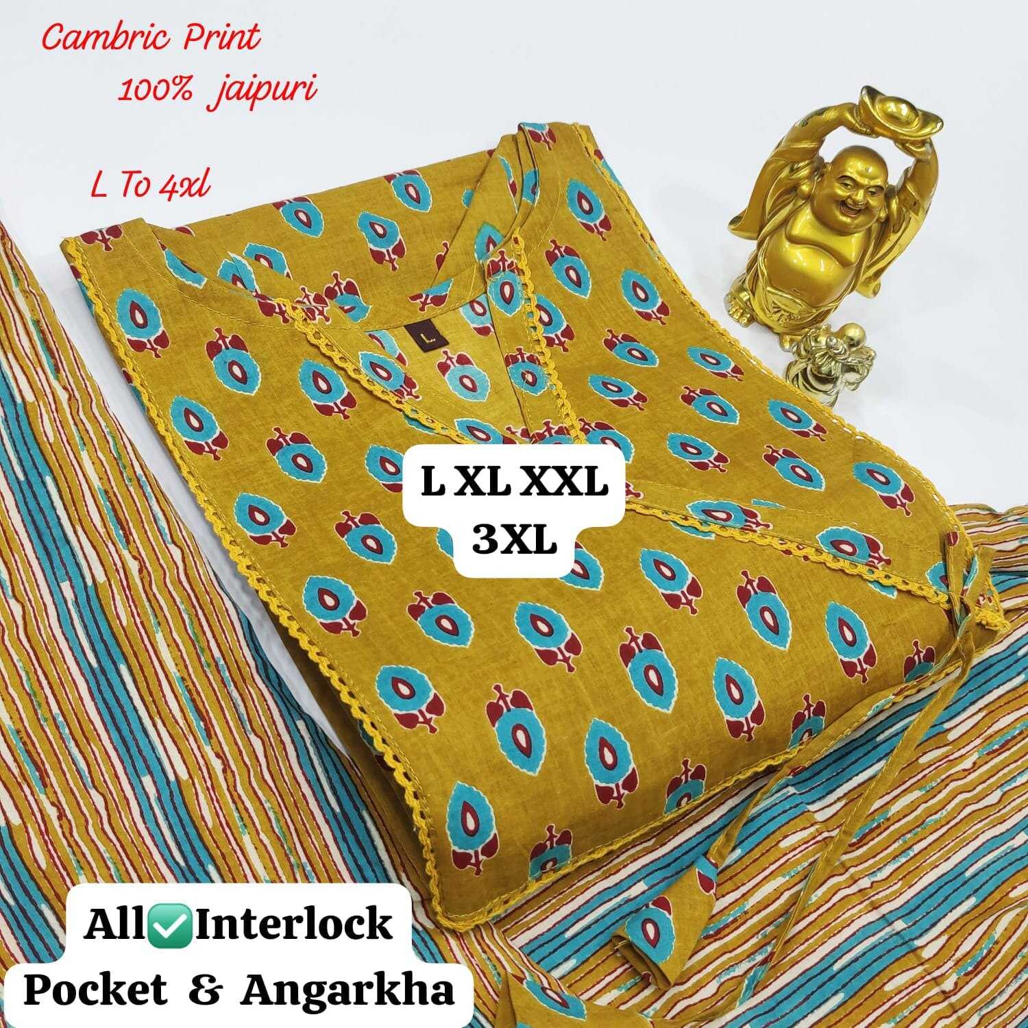 Ynf Cotton KESH418 D no 629 Kurti Wholesale Angrakha Kurtis Kurti With Pants Kurtis With Pockets Manufacturer- Kapda Export