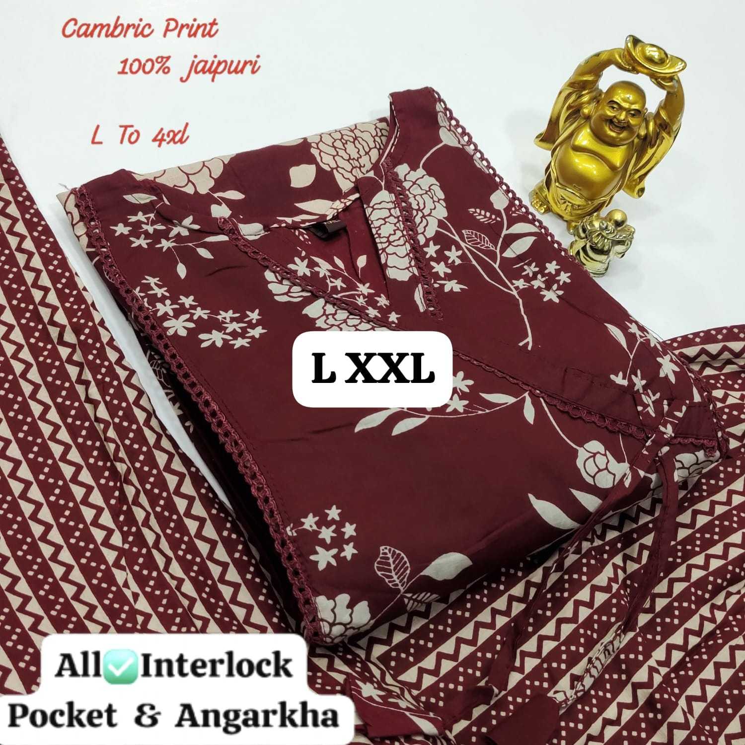 Ynf Cotton KESH418 D no 629 Kurti Wholesale Angrakha Kurtis Kurti With Pants Kurtis With Pockets Manufacturer- Kapda Export