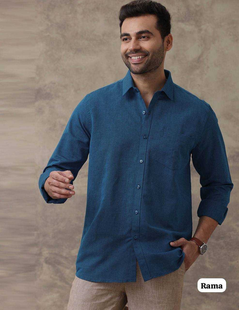 Ynf Cotton RIN125 INL01 Mens Wear Diwali Collections Festive Collections Wholesale Casual Wear Men Full Sleeves Shirts Men Plain Shirts Manufacturer- Kapda Export