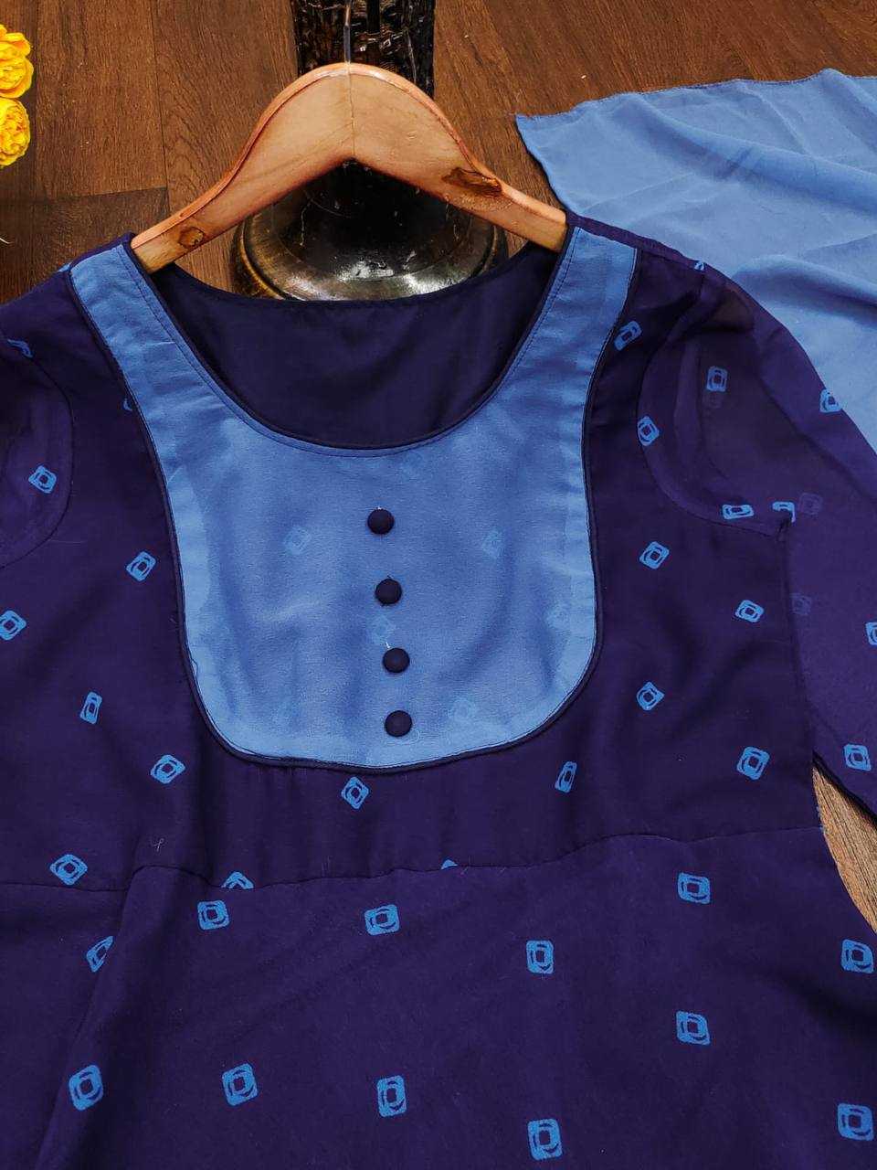 Ynf Georgette KESH434 MCN85 Kurti Wholesale Printed Kurtis Georgette Kurti Buttoned Kurtis Manufacturer- Kapda Export