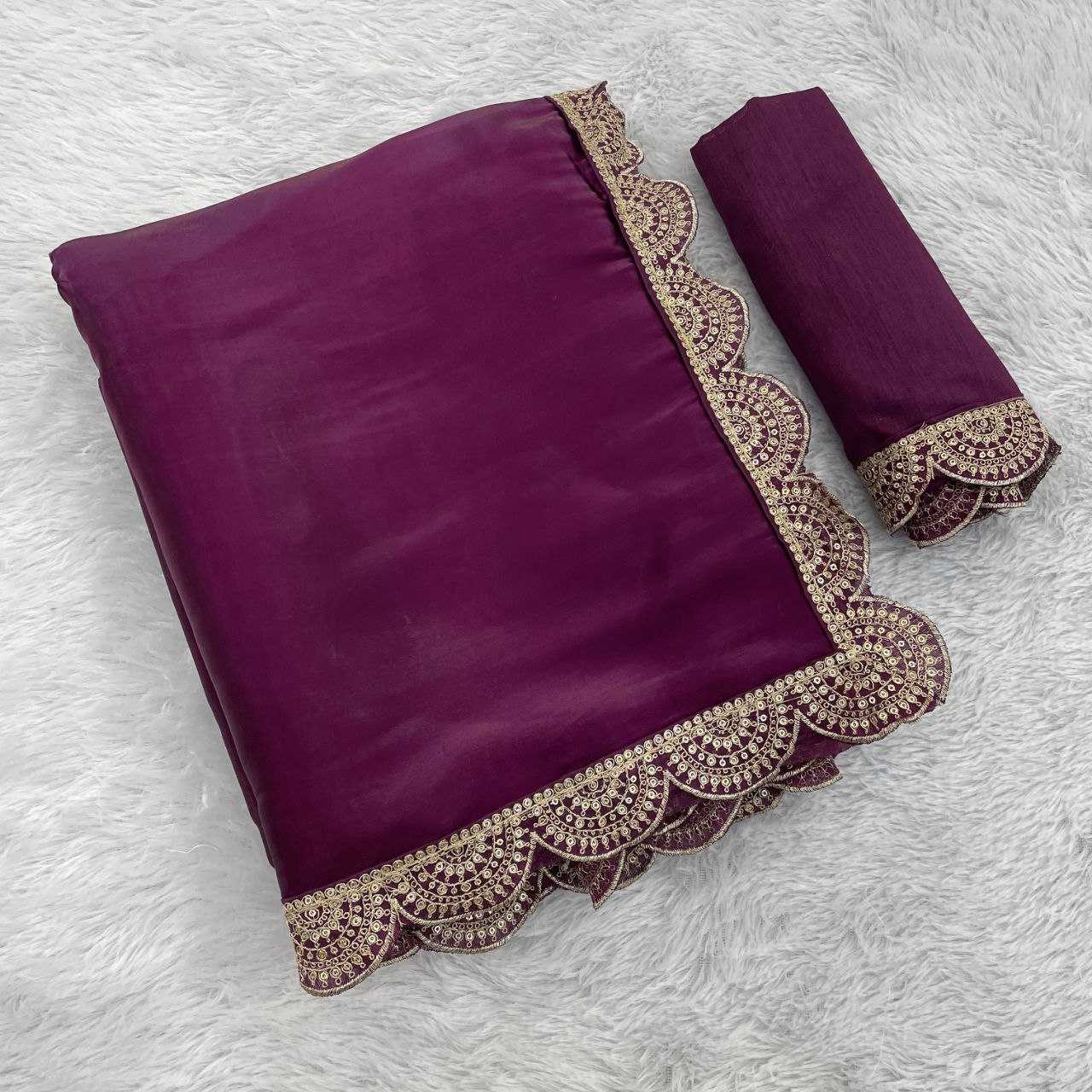 Ynf Jimmy Choo KESH464 WINE Sarees Diwali Collections Festive Collections Wholesale Jimmy Choo Sarees Fancy Sarees Festive Sarees Manufacturer- Kapda Export