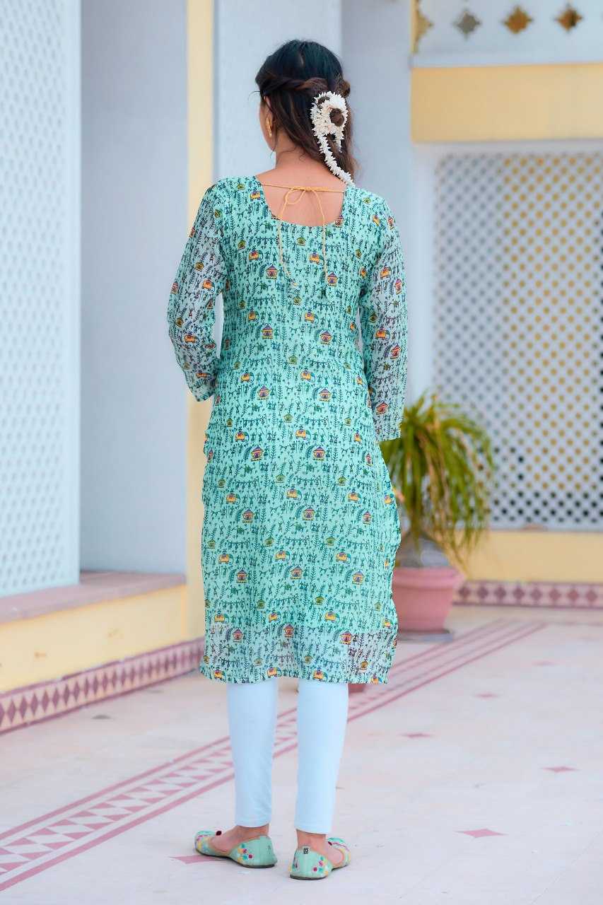 Ynf Kota Checks KESH243 1036 Kurti Wholesale Designer Kurtis Printed Kurtis Green Kurtis Manufacturer- Kapda Export