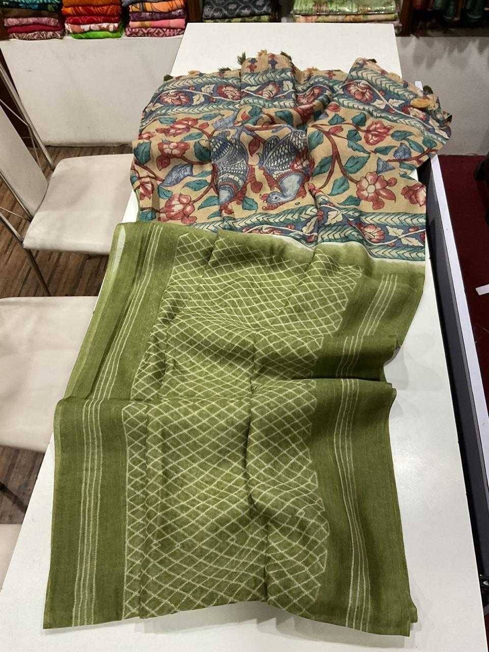 Ynf Linen RIN101 ANT12 Sarees Wedding Collections Teej Sarees Wholesale Printed Sarees Leheriya Sarees Linen Sarees Manufacturer- Kapda Export