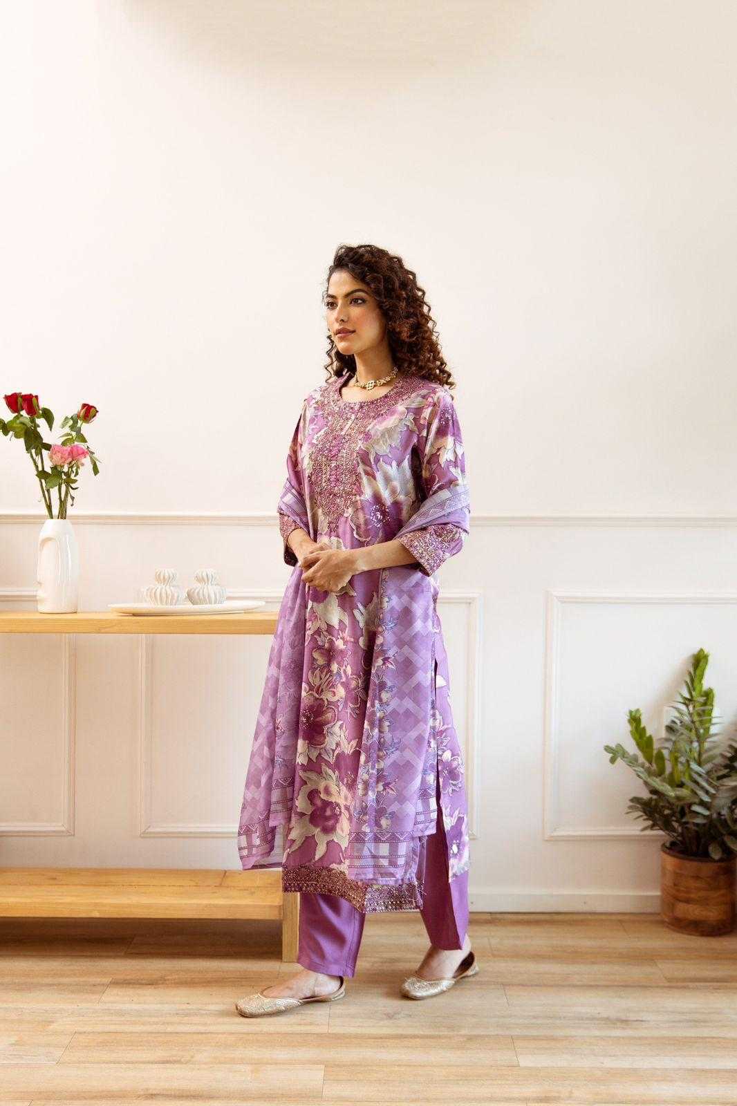 Ynf Muslin KESH443 Fancy Setwise Collections Wholesale Dresses & Suits Catalogs Manufacturer- Kapda Export