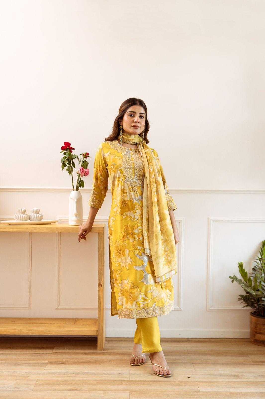 Ynf Muslin KESH443 Fancy Setwise Collections Wholesale Dresses & Suits Catalogs Manufacturer- Kapda Export