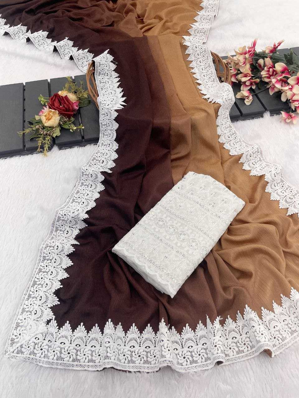 Ynf Nylon KESH464 DAMINI-1 Sarees Wedding Collections Festive Collections Wholesale Fancy Sarees Chikan Sarees Festive Sarees Manufacturer- Kapda Export