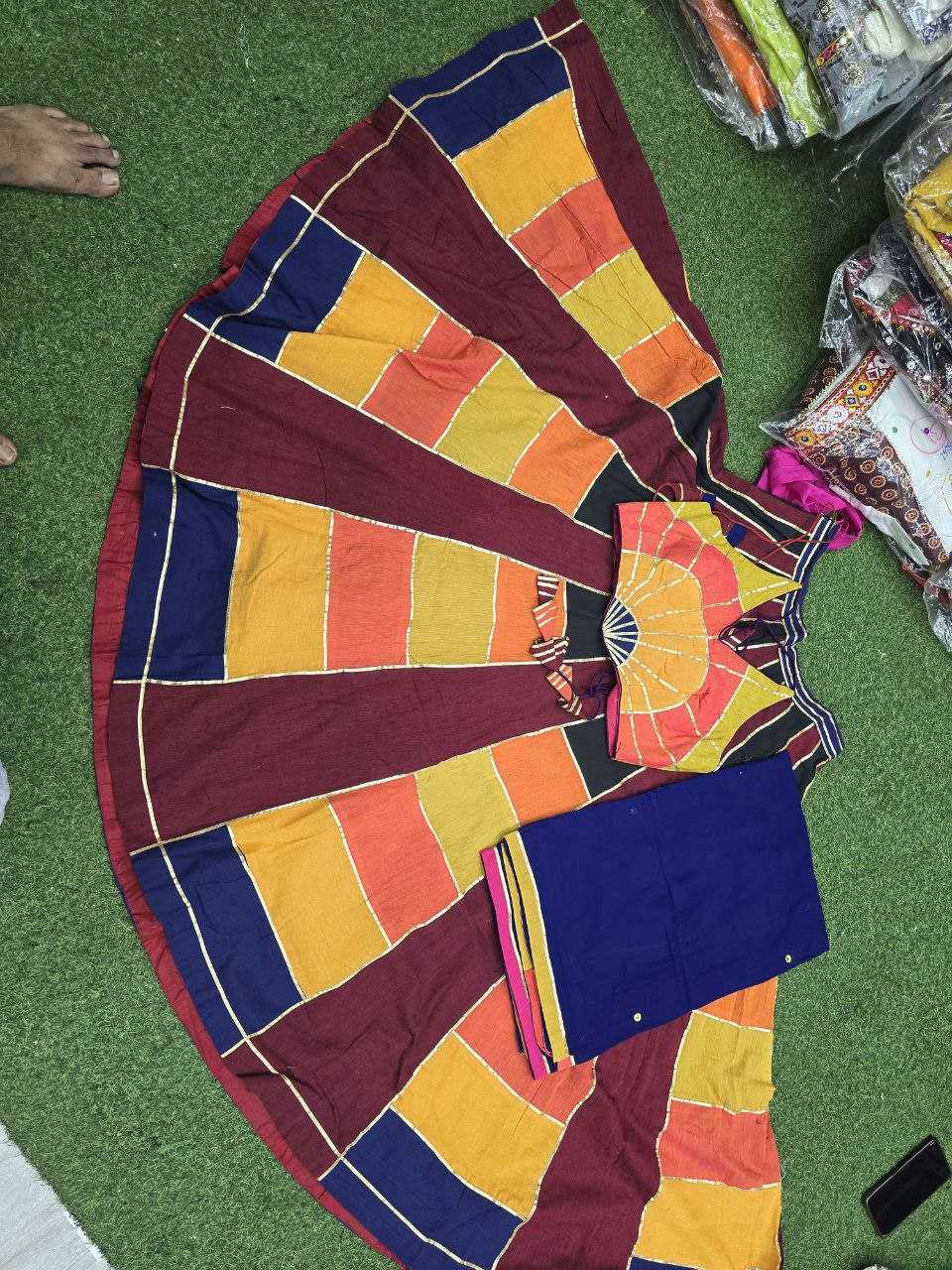 Ynf Pure Cotton KESH179 AHB10 Navratri Chaniya Choli Wholesale Navratri Gowns Manufacturer- Kapda Export