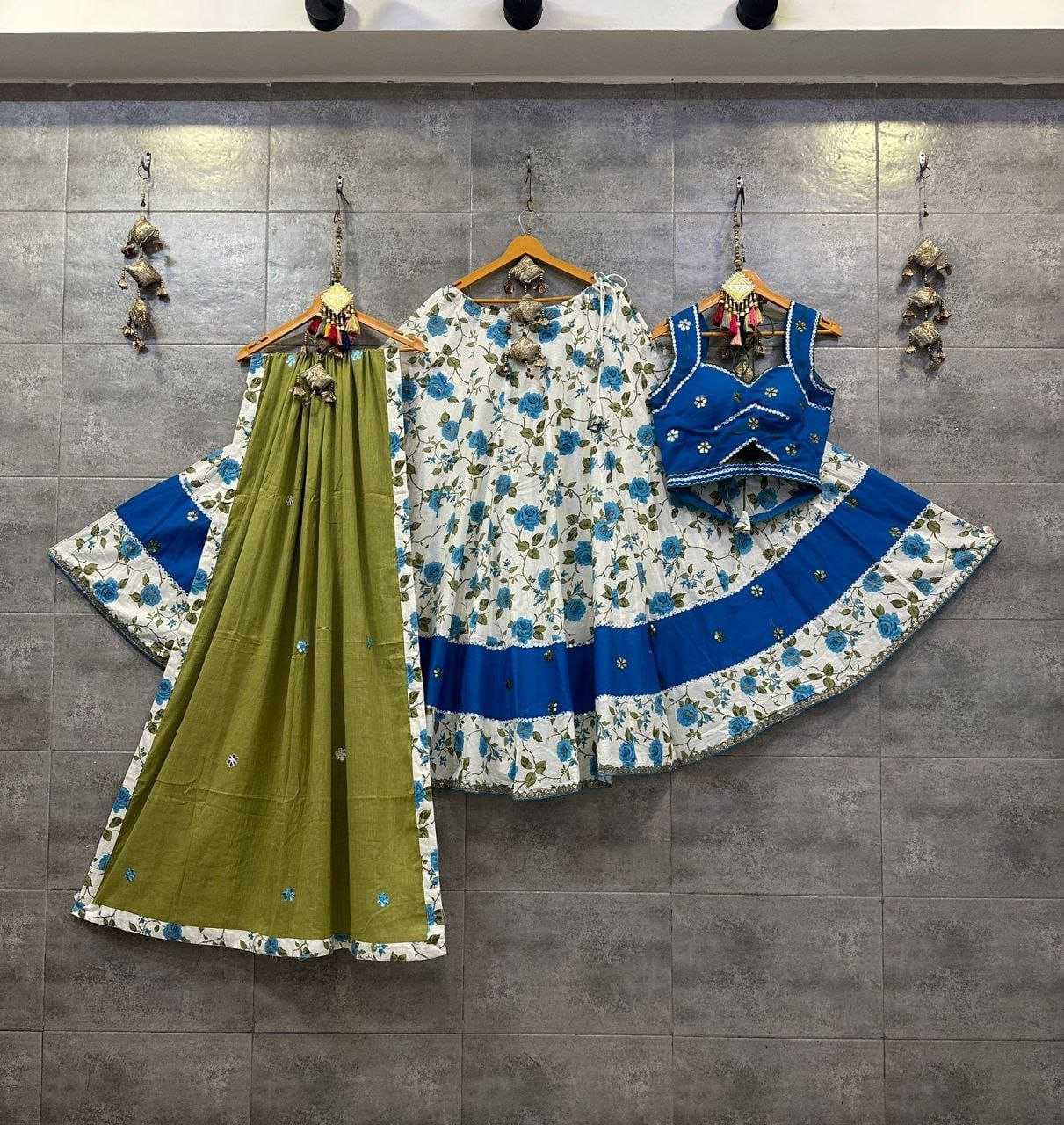 Ynf Pure Cotton KESH179 AHB17 Navratri Chaniya Choli Wholesale Navratri Gowns Manufacturer- Kapda Export