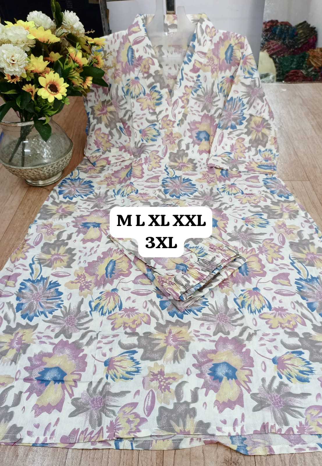 Ynf Pure Cotton KESH418 Z 754 Kurti Wholesale V-Neck Kurtis Kurti With Pants Kurtis With Pockets Manufacturer- Kapda Export