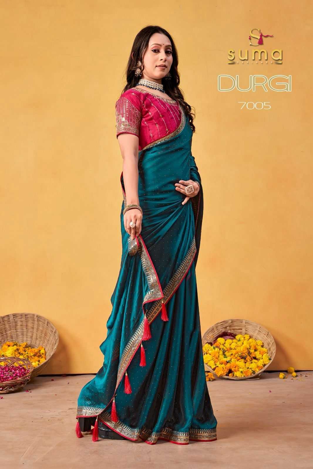 Ynf Rangoli Silk KESH416 DURGI 7001 Sarees Wedding Collections Festive Collections Wholesale Designer Sarees Holi Collections Ram Navami Collections Manufacturer- Kapda Export