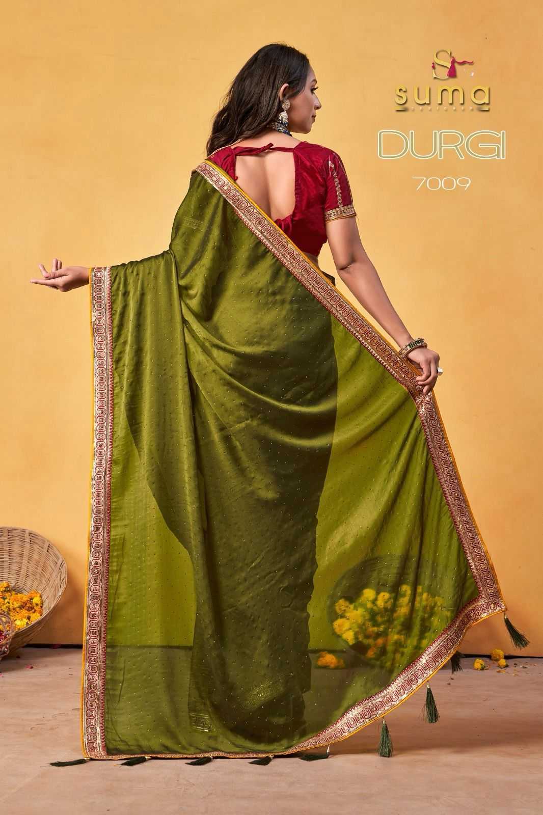 Ynf Rangoli Silk KESH416 DURGI 7001 Sarees Wedding Collections Festive Collections Wholesale Designer Sarees Holi Collections Ram Navami Collections Manufacturer- Kapda Export