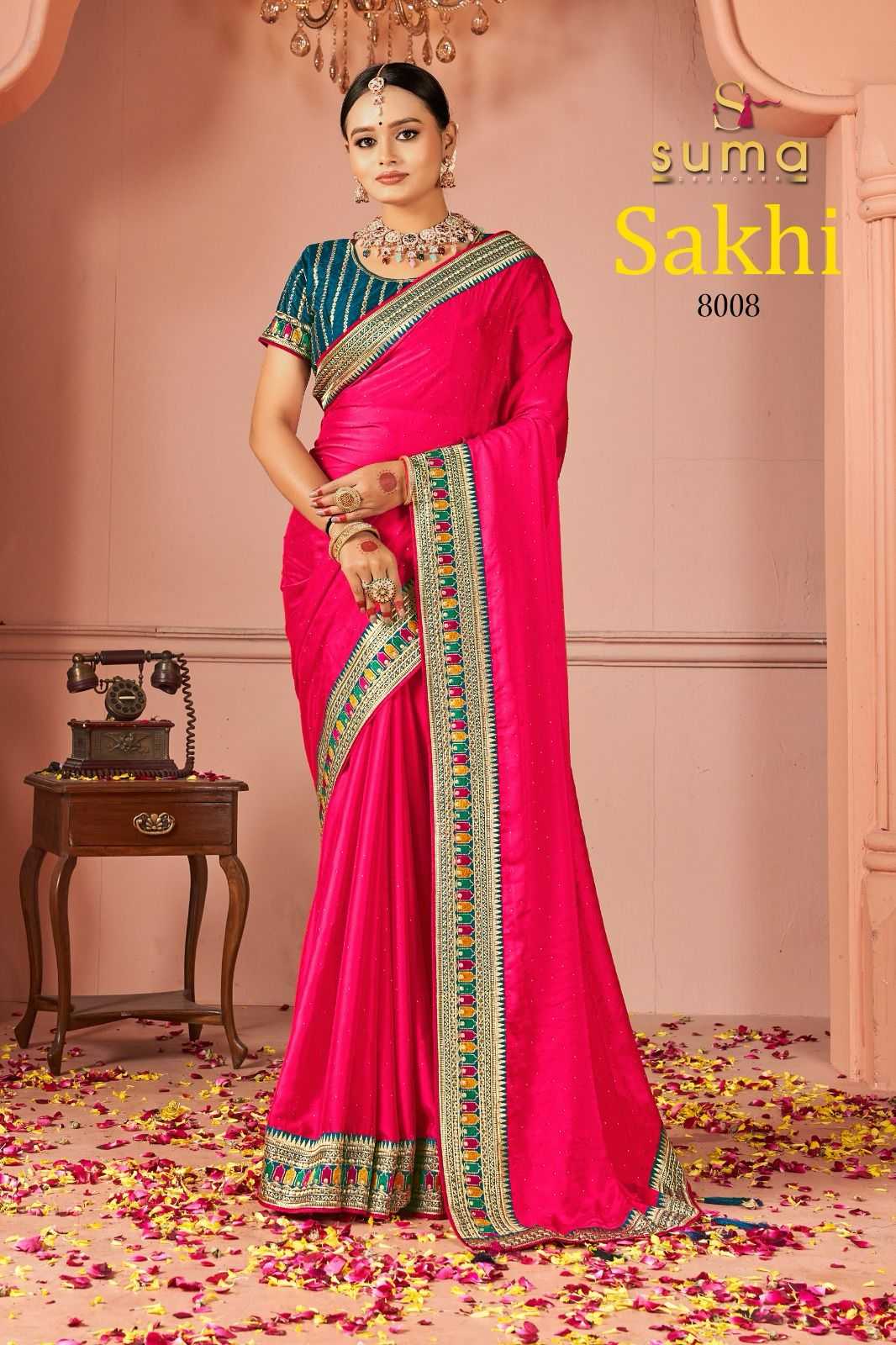 Ynf Rangoli Silk KESH416 SAKHI-8001 Silk Sarees Wedding Collections Teej Sarees Wholesale Designer Silk Sarees Fancy Silk Sarees Silk Sarees For Weddings Manufacturer- Kapda Export