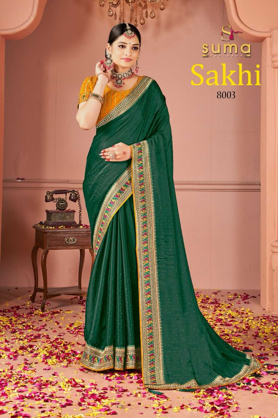 Ynf Rangoli Silk KESH416 SAKHI-8001 Silk Sarees Wedding Collections Teej Sarees Wholesale Designer Silk Sarees Fancy Silk Sarees Silk Sarees For Weddings Manufacturer- Kapda Export