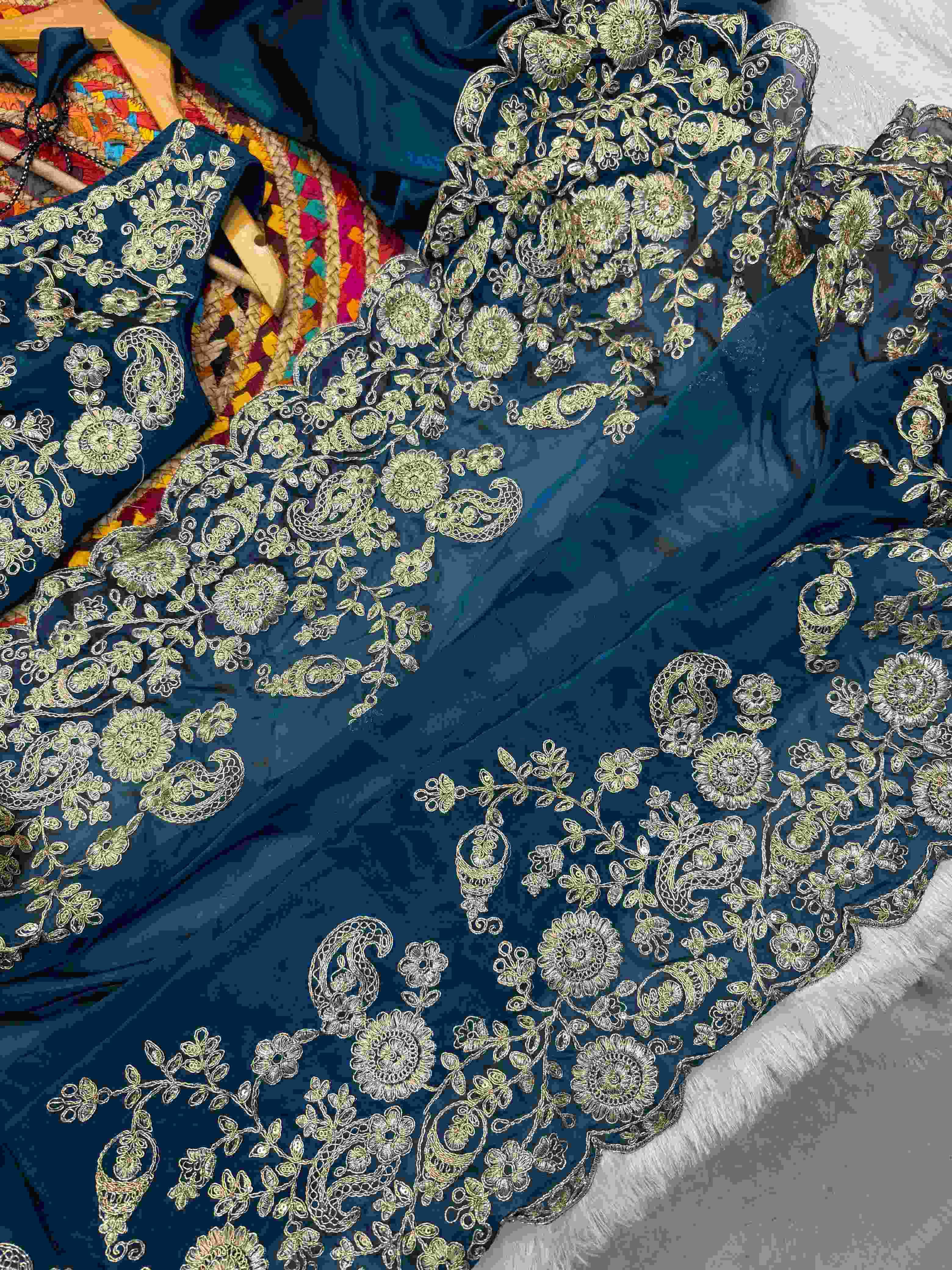 Ynf Rangoli Silk RIN164 RRS05 Sarees Wedding Collections Bollywood Collections Wholesale Designer Sarees Embroidered Sarees KUSHA KAPILA Manufacturer- Kapda Export