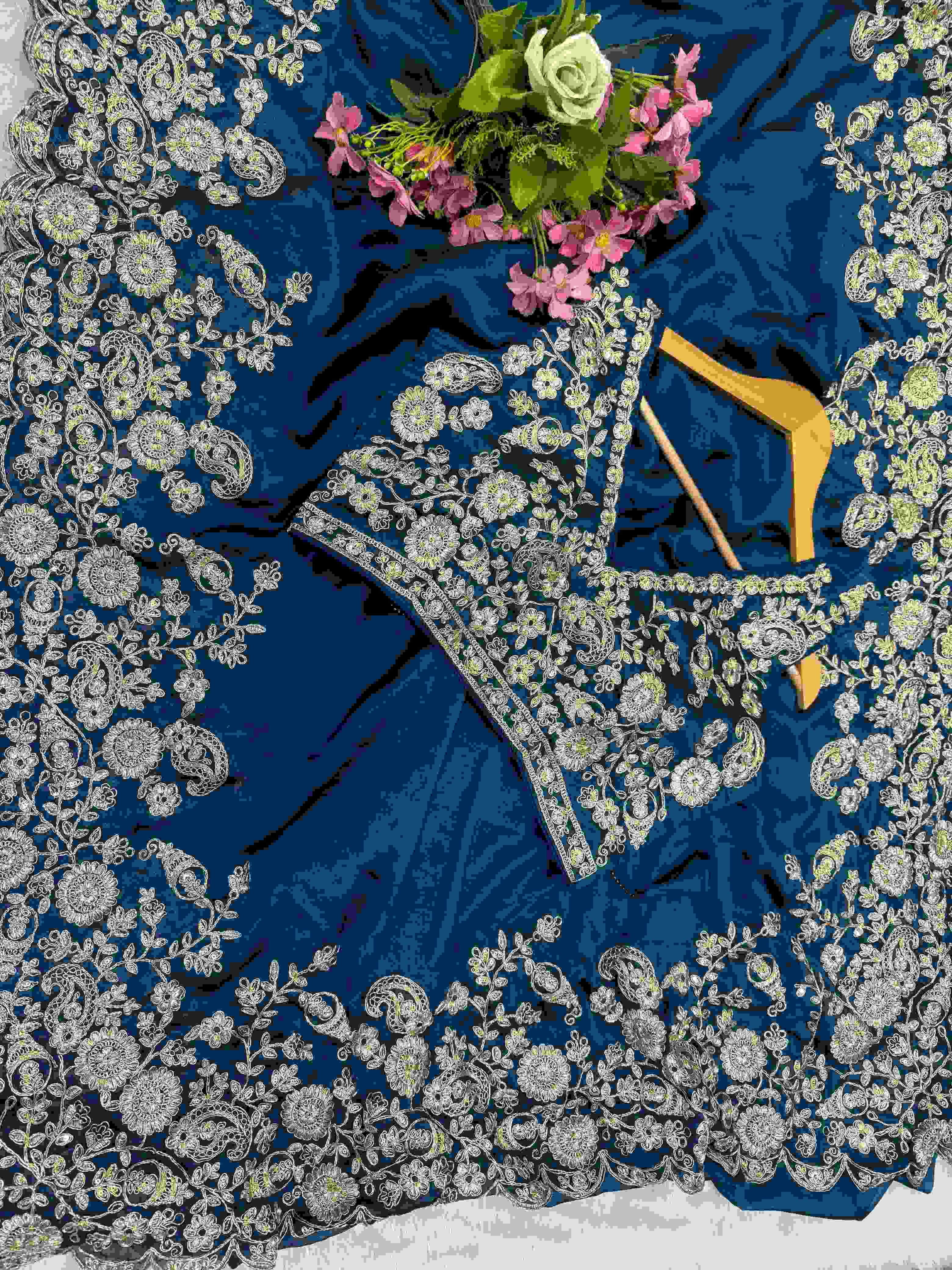 Ynf Rangoli Silk RIN164 RRS05 Sarees Wedding Collections Bollywood Collections Wholesale Designer Sarees Embroidered Sarees KUSHA KAPILA Manufacturer- Kapda Export