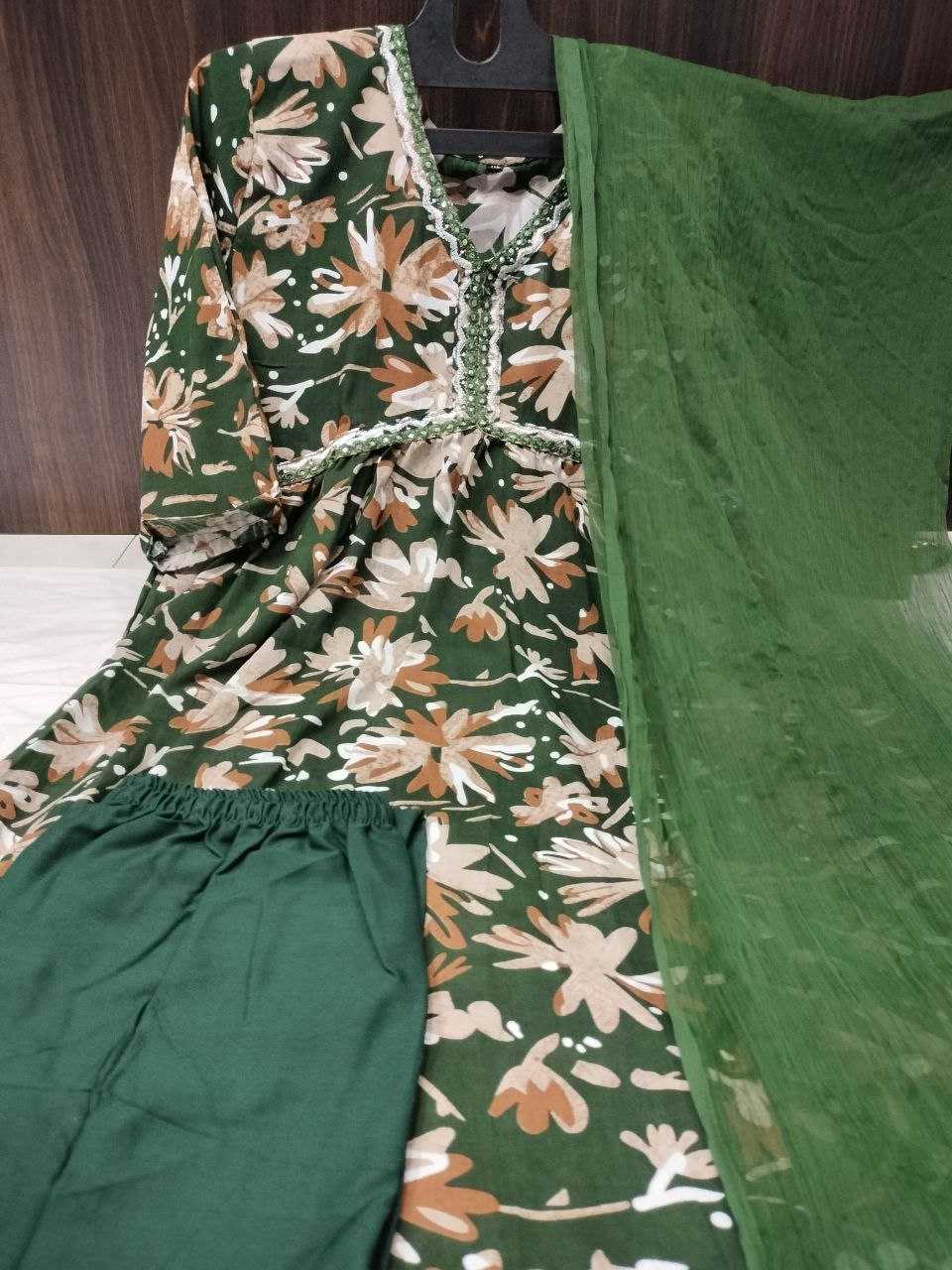 Ynf Rayon KESH354 GRM108 Suits & Dresses Wholesale Alia Cut Suits Embroidery Suits Cotton Suits Manufacturer- Kapda Export