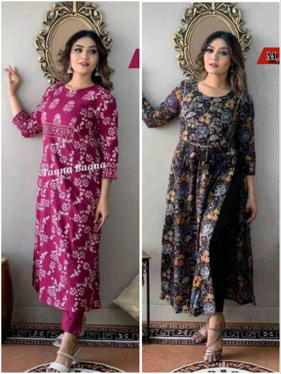 Ynf Rayon KESH354 GRM55 Kurti Wholesale Rayon Kurtis Chikan Kurti Kurti With Pants Manufacturer- Kapda Export