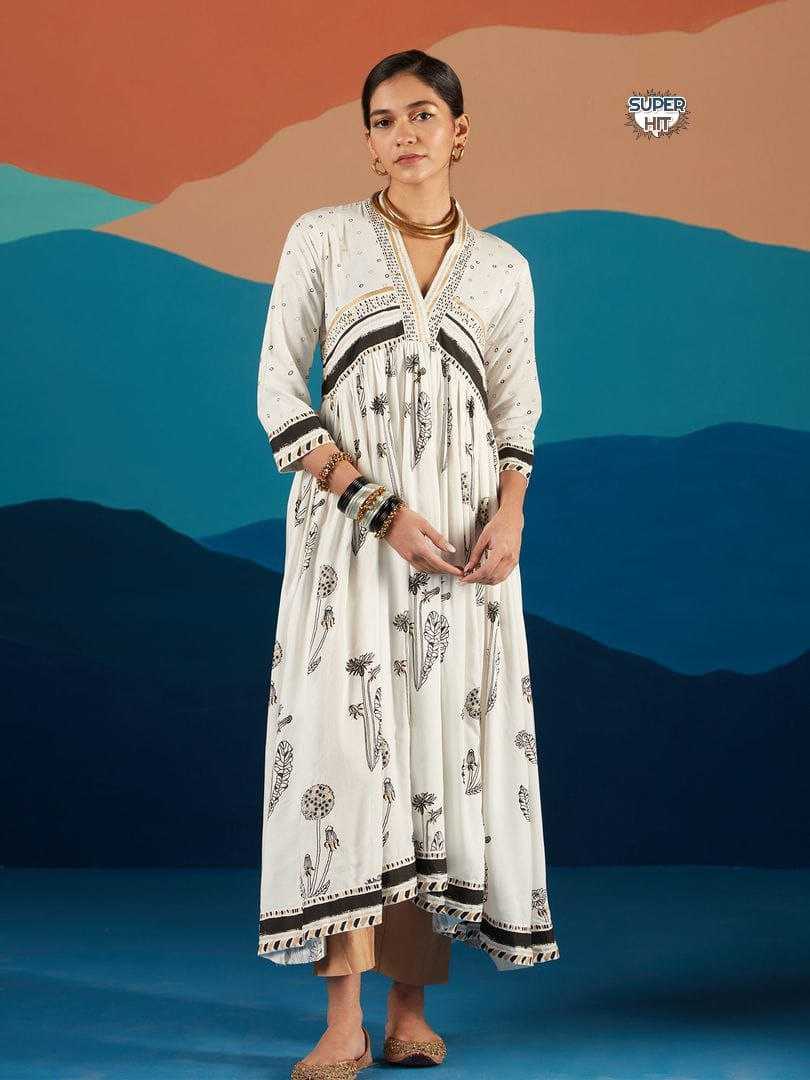 Ynf Reyon Cotton KESH354 GRM08 Suits & Dresses Wholesale Ladies Suits Alia Cut Suits Printed Suits Manufacturer- Kapda Export