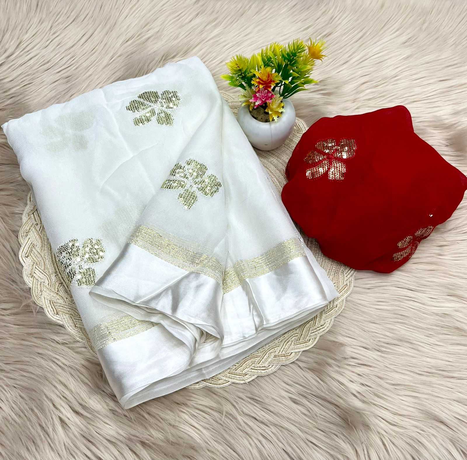 Ynf Satin RIN104 APE80 Sarees Onam Sarees Festive Collections Wholesale Georgette Sarees Viscose Saree Satin Sarees Manufacturer- Kapda Export