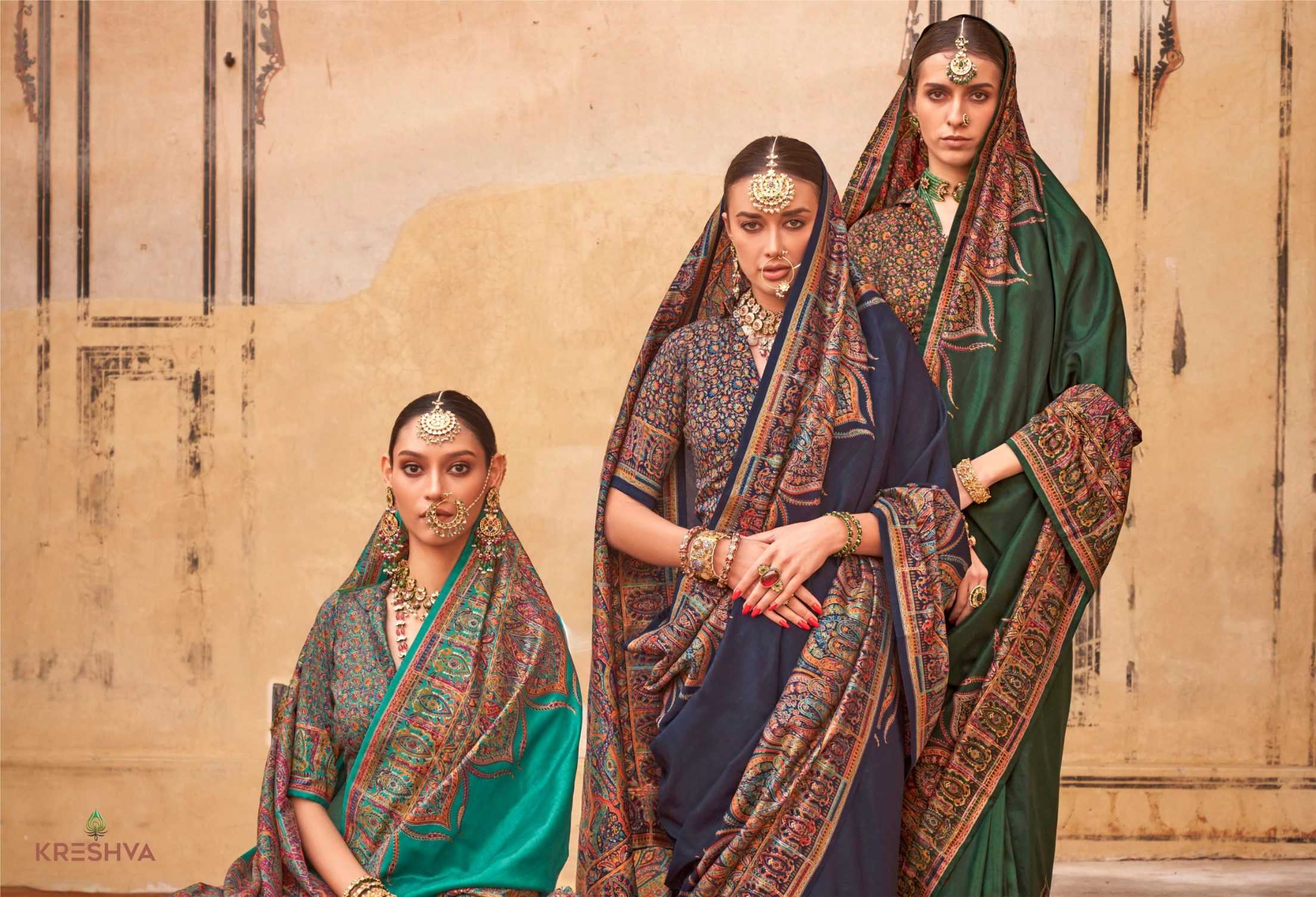 Ynf Silk KESH113 Kreshva-Rambha Sarees Rakhi Collections Wedding Collections Wholesale Party Wear Sarees Printed Sarees Traditional Sarees Manufacturer- Kapda Export