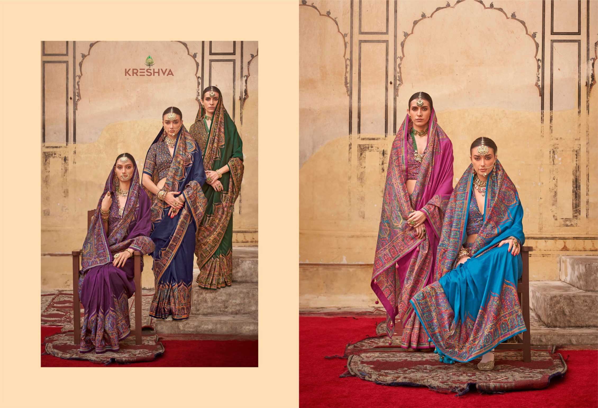 Ynf Silk KESH113 Kreshva-Rambha Sarees Rakhi Collections Wedding Collections Wholesale Party Wear Sarees Printed Sarees Traditional Sarees Manufacturer- Kapda Export