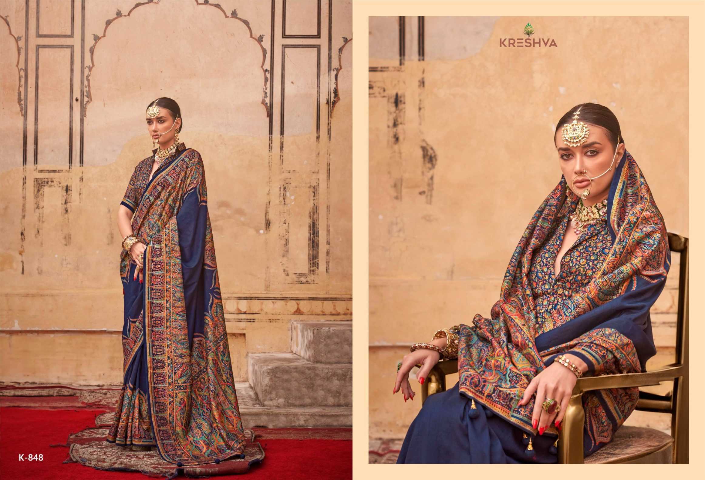 Ynf Silk KESH113 Kreshva-Rambha Sarees Rakhi Collections Wedding Collections Wholesale Party Wear Sarees Printed Sarees Traditional Sarees Manufacturer- Kapda Export