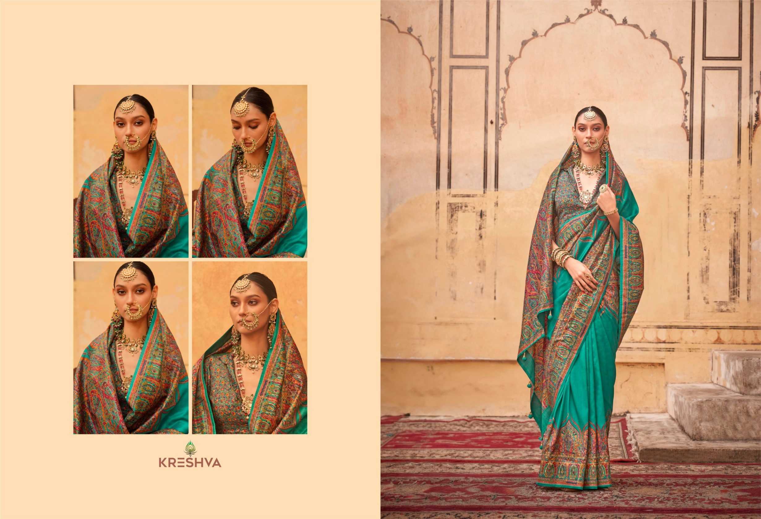 Ynf Silk KESH113 Kreshva-Rambha Sarees Rakhi Collections Wedding Collections Wholesale Party Wear Sarees Printed Sarees Traditional Sarees Manufacturer- Kapda Export