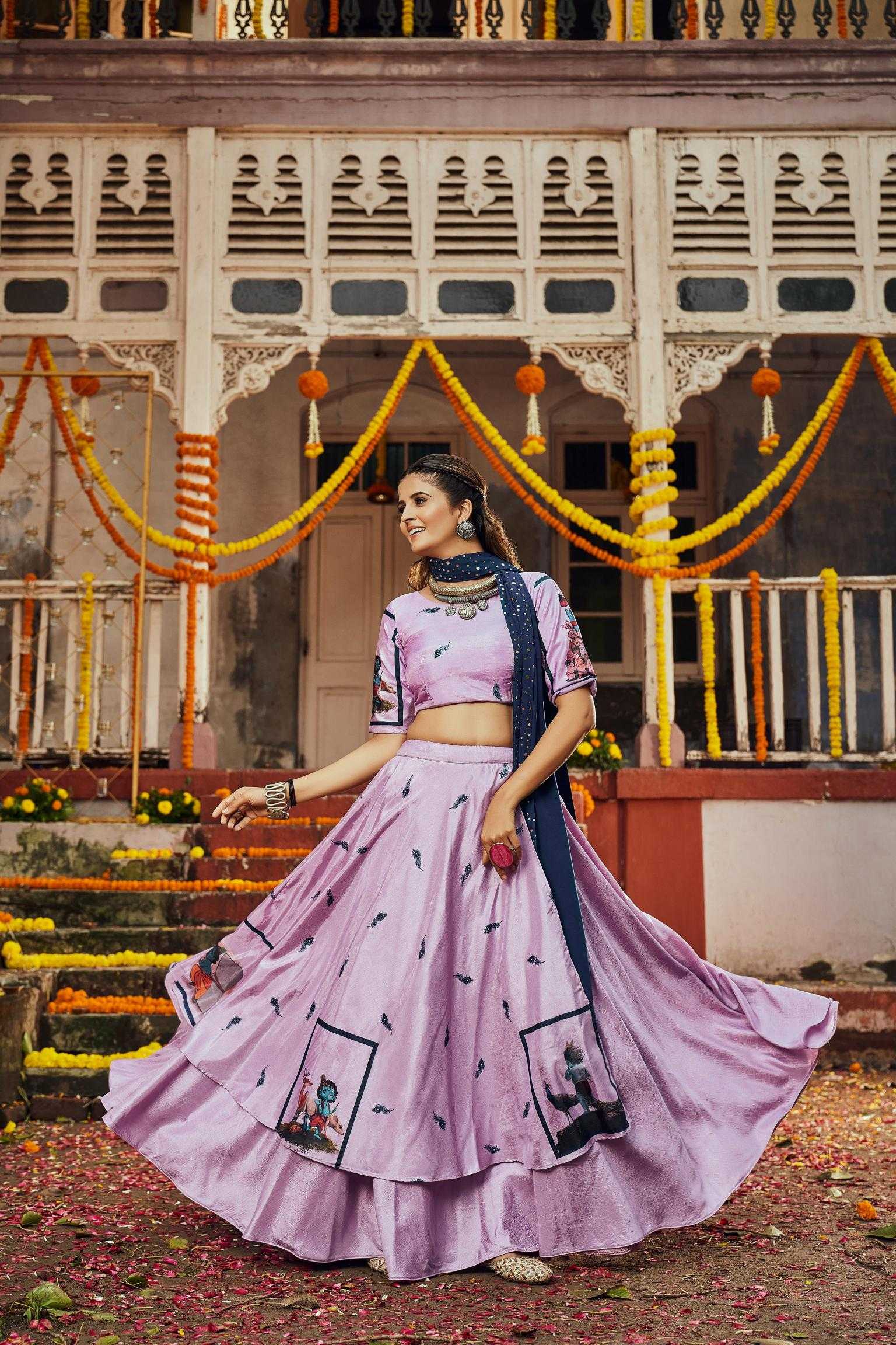 Ynf Silk KESH417 2123 Lehengas Wholesale Designer Lehenga Printed Lehenga Pink Lehenga Manufacturer- Kapda Export